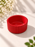 Potinho Ondulado Vermelho