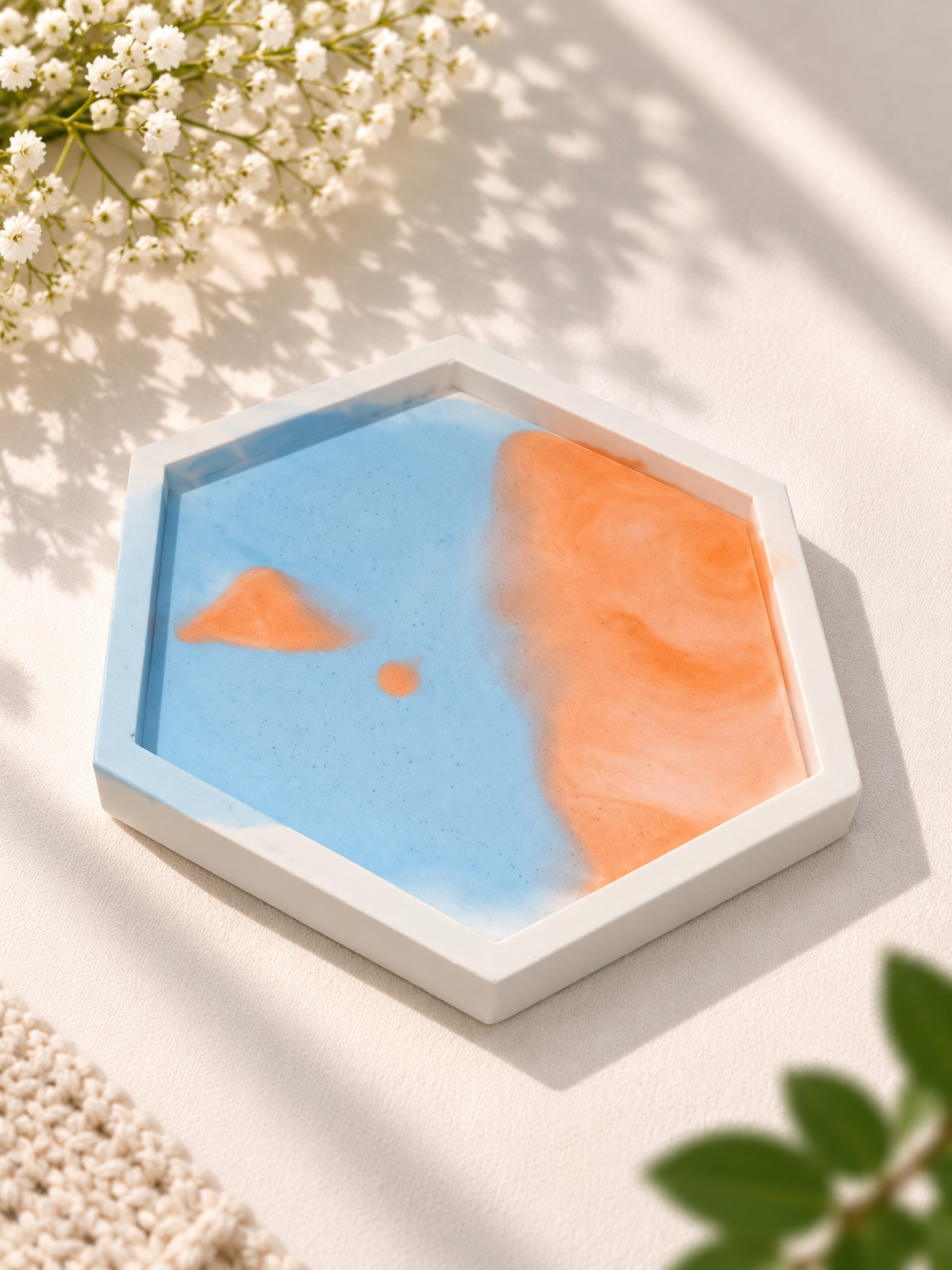 Coleção Brisa Azul, Laranja & Branco